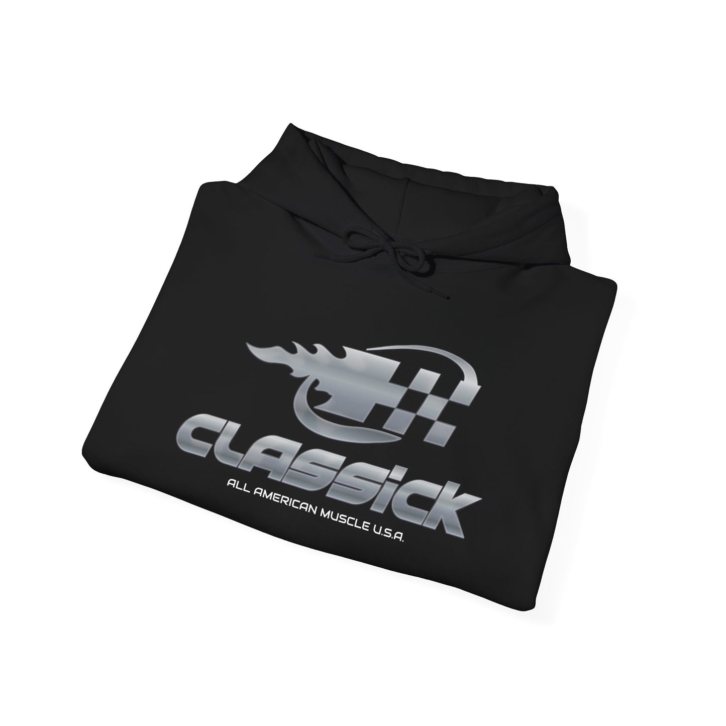 Classick Metal Logo Black Pullover Hoodie