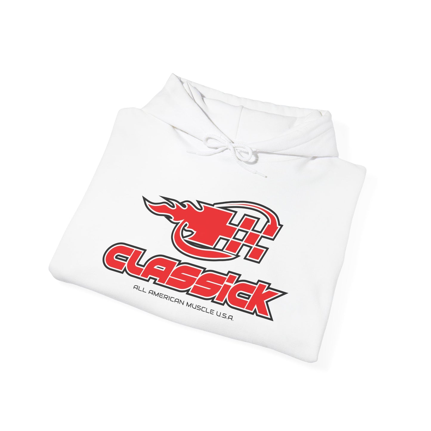 Classick Logo White Pullover Hoodie