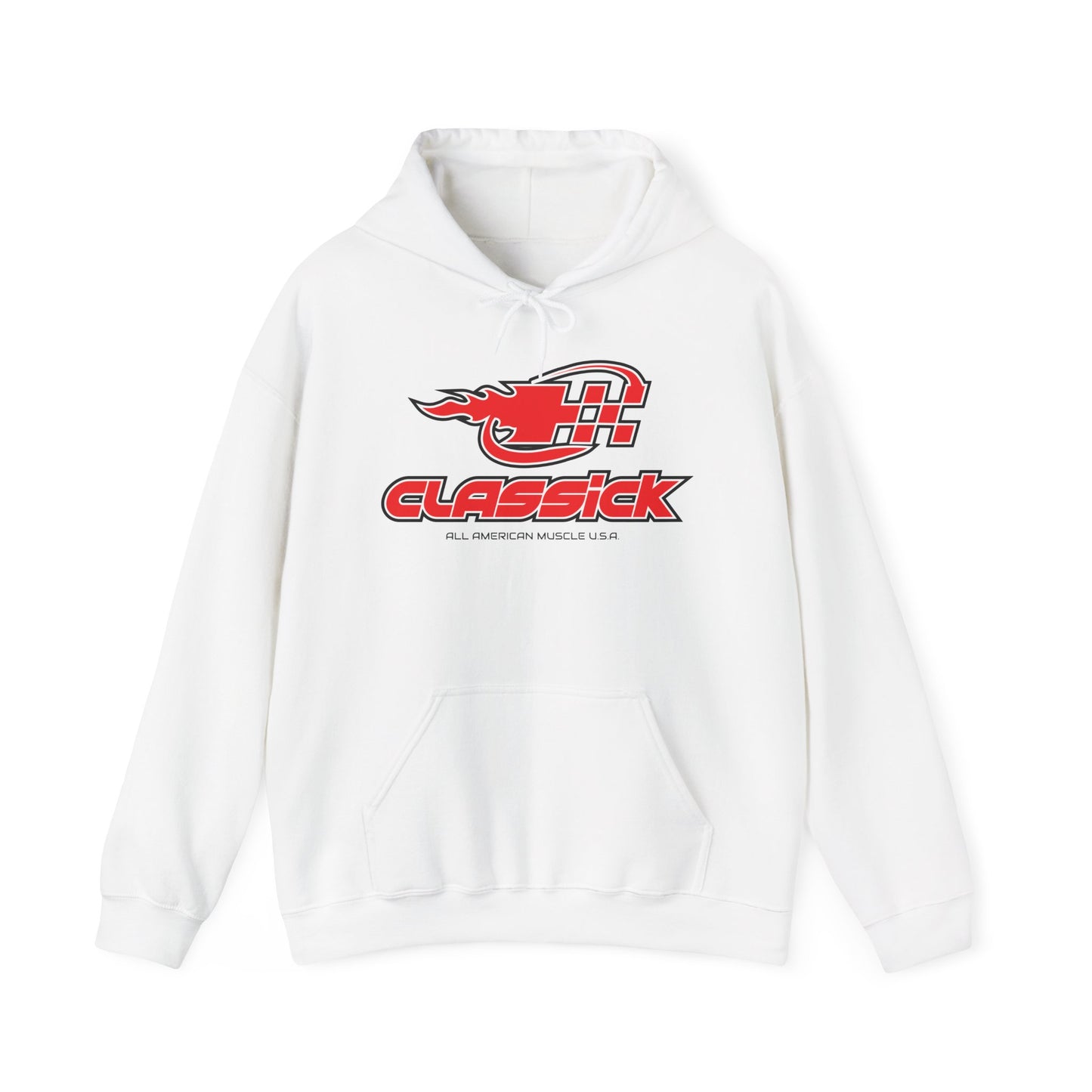 Classick Logo White Pullover Hoodie