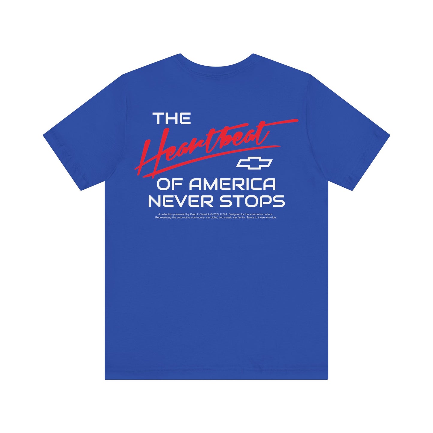 Iconic Heartbeat True Royal Tee